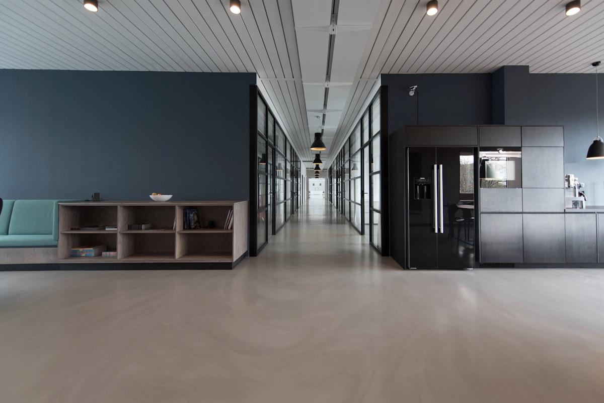 Modern software company office space